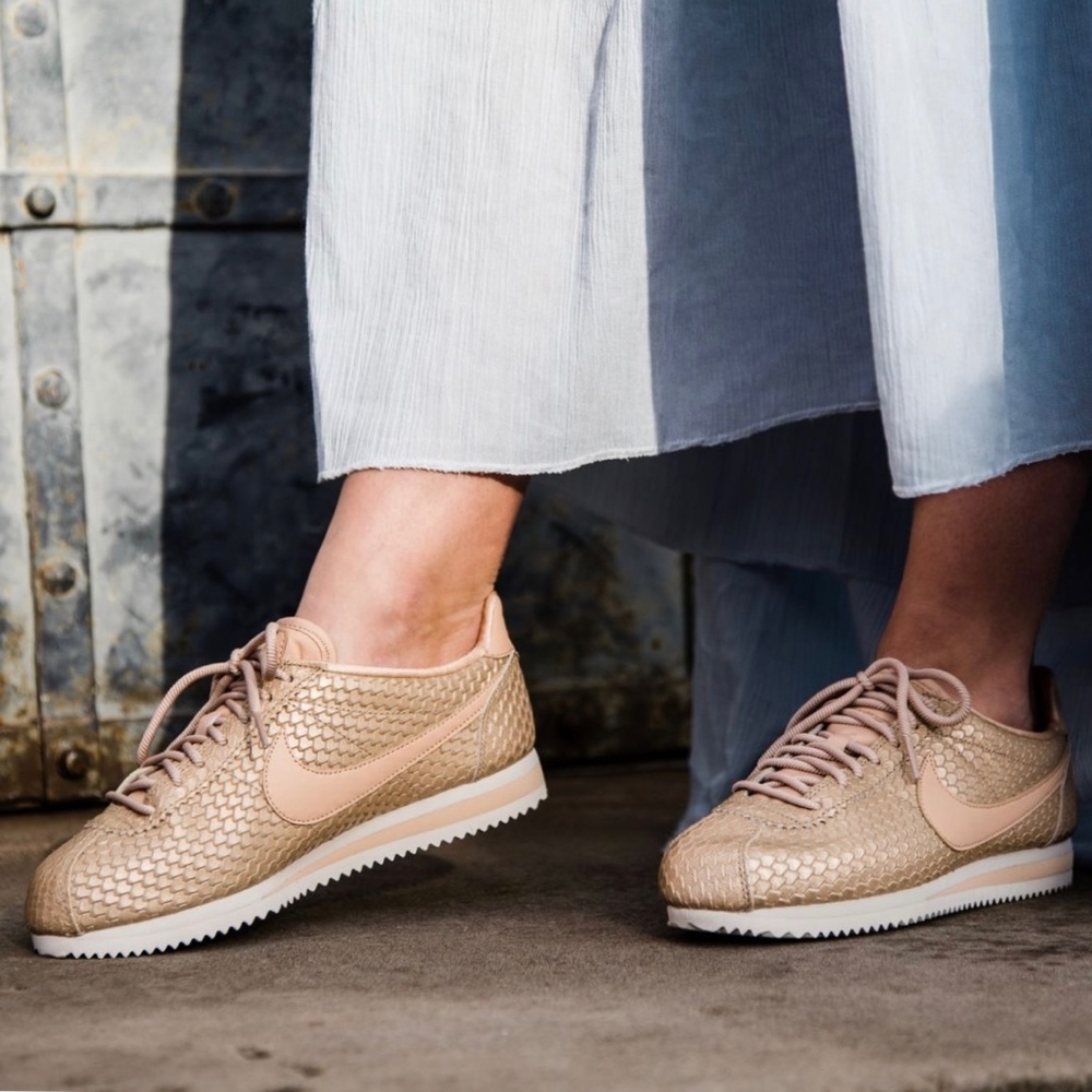 Nike Gold Fish Scale Cortez Sneakers - Picture 2 of 8